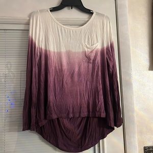 Ombré long sleeve top